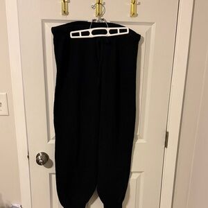 Aerie Black Knit Waffle Joggers